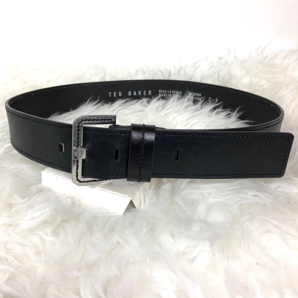 Ted Baker Black Wide Black Belt